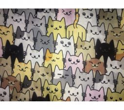Ткань Оксфорд 210Д, “Коты серые”
